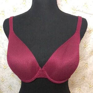 VICTORIA’S SECRET Body by Victoria wine colored padded bra. Size 34 DD.